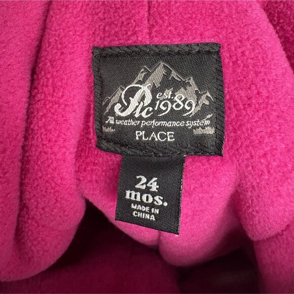 Place Toddler Snow Bib Overalls 24 Mos Pink Fleece Lined Snow Pants Performance - Picture 6 of 11